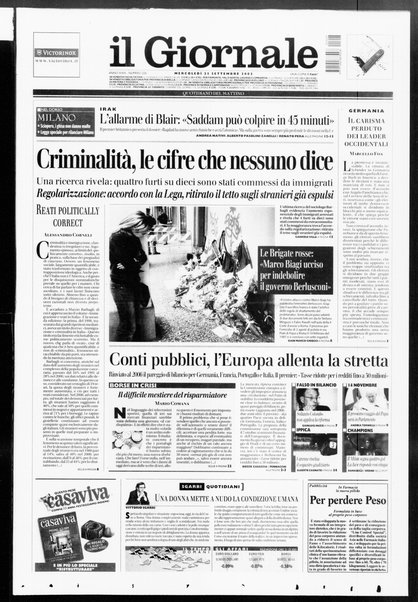 Il giornale : quotidiano del mattino